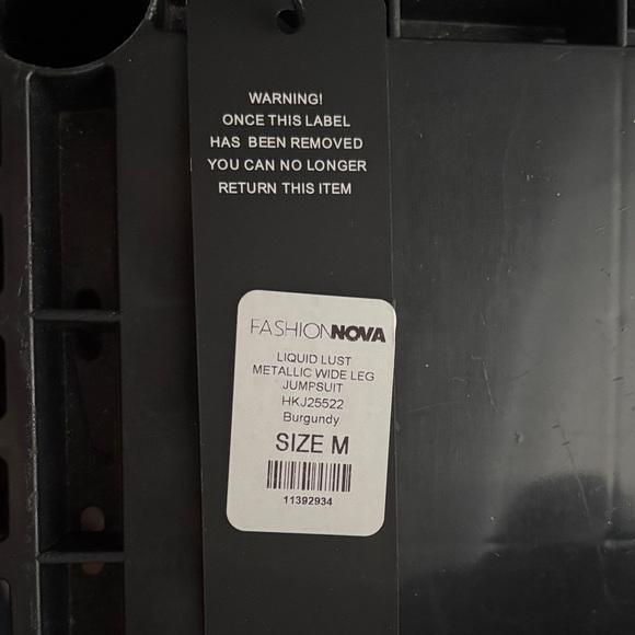 Elegant Burgundy Jumpsuit - Picture 4 of 4